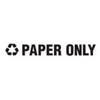 Paper Only Label (Size : 8 W x 1 H, Quantity : 1 Each)
